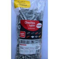 Sachet 200 chevilles Nylon...