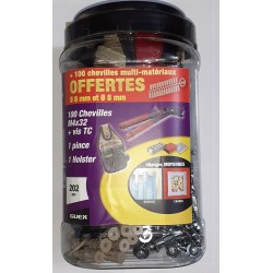 Coffret 100 chevilles à...