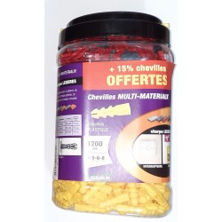 Lot de 1200 chevilles multi...