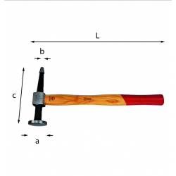 Marteau à tête ronde et...