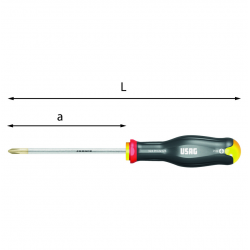 Tournevis 179 mm pour vis à...