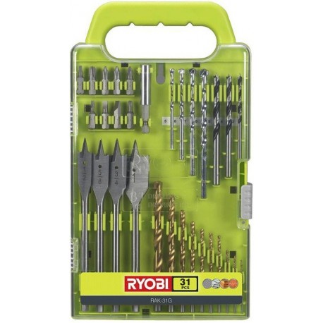 Coffret 31 accessoires Percage et Vissage Ryobi RAK31G