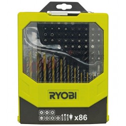 Coffret mixte 86 accessoires perçage et vissage Ryobi RAK86MIX