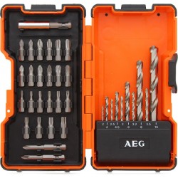 Coffret EMBOUTS DE VISSAGE + Meches ACIER HSS , AEG 4932352249