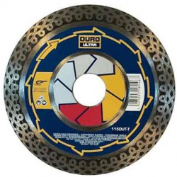 Disque diamant jante turbo cannelée 125DUT-T - D. 125 x 1,2 x Al. 22,23 mm, Ht. 10 mm - Carrelage - 10721 - Duro Ultra