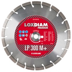 Disque diamant pour scie de sol et découpeuse thermique LOXAM LP 300 M+ - Ø 300 mm - Béton Asphalte Fer