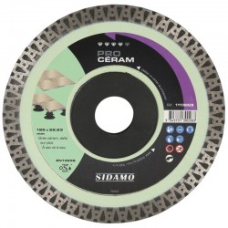 Disque diamant  Spécial Carrelage + Grès Cérame + Dalle , Sidamo PRO GRES 115 mm  11102075